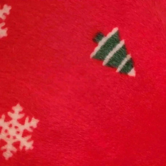 Pajamas Red Winter Snowflake 2 Piece Pants Set Christmas Red White New size  24 - Picture 5 of 7